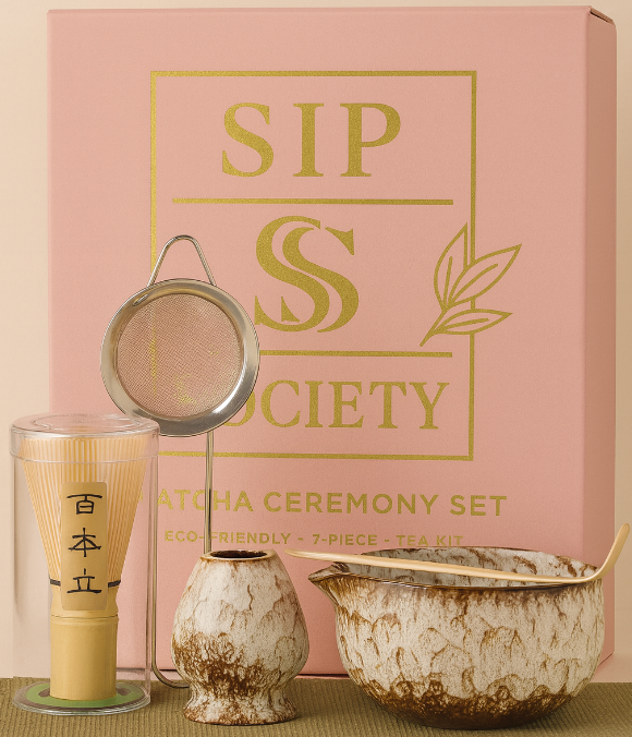 Sip Society 7-Piece Matcha Ceremony Set | Eco Tea Kit